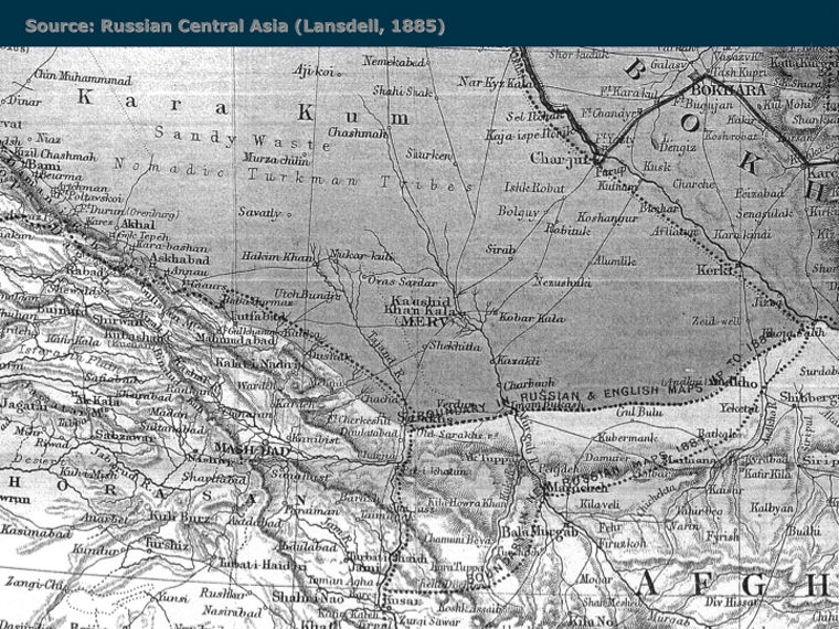 Henry Lansdell’s Map of Central Asia (1885).