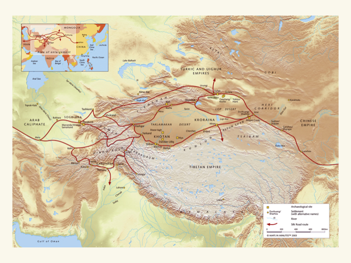 Silk Road Map.
