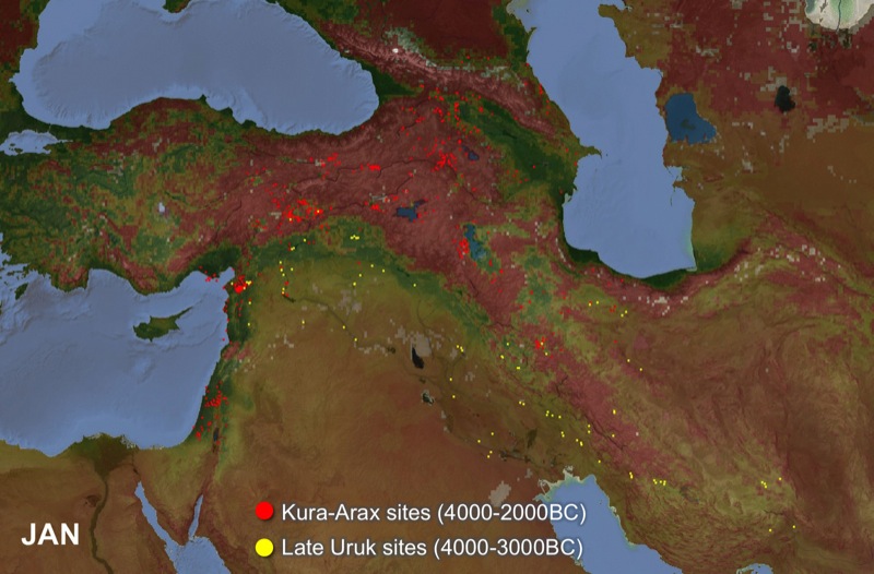 Seasonal model with site distributions